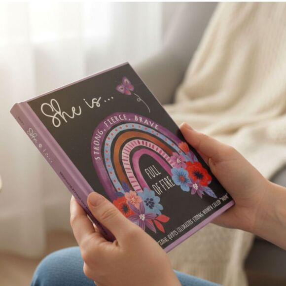 NEW Gift Book for Mom She is Strong, Fierce & Brave w/ Inspirational Quotes - Picture 1 of 9